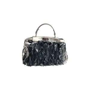 Fendi Silver Big Paillettes Small Size Peekaboo